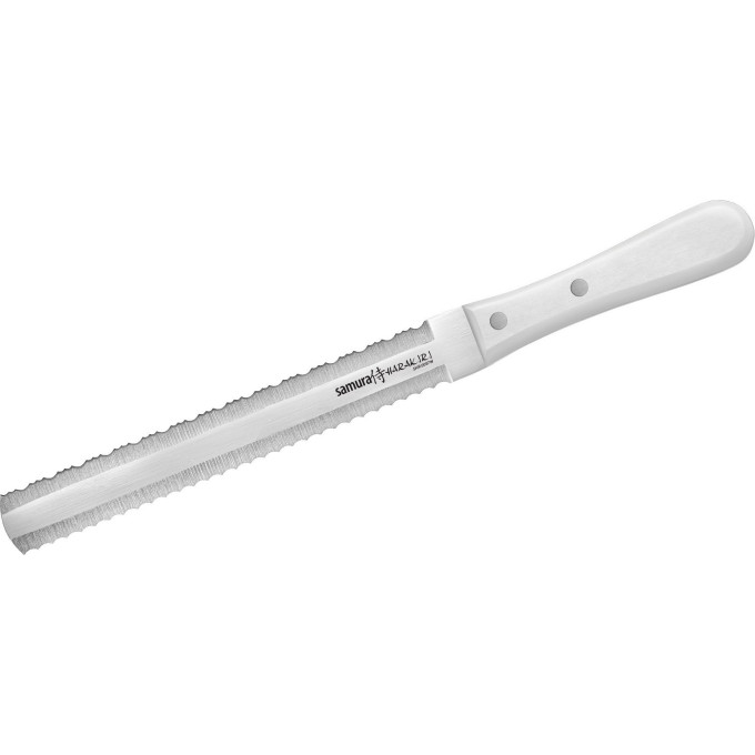 Нож для замороженных продуктов SAMURA HARAKIRI SHR-0057W (белая рукоять)